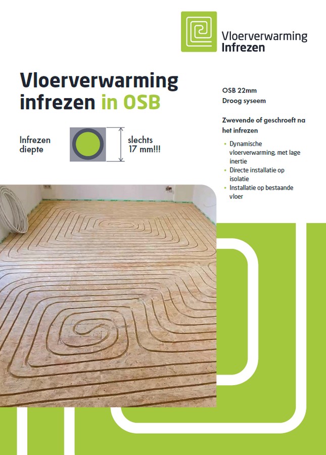 Vloerverwarming infrezen in OSB