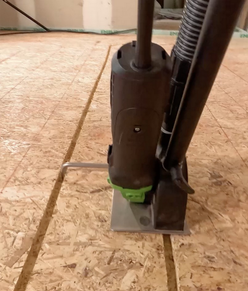 Vloerverwarming infrezen in OSB